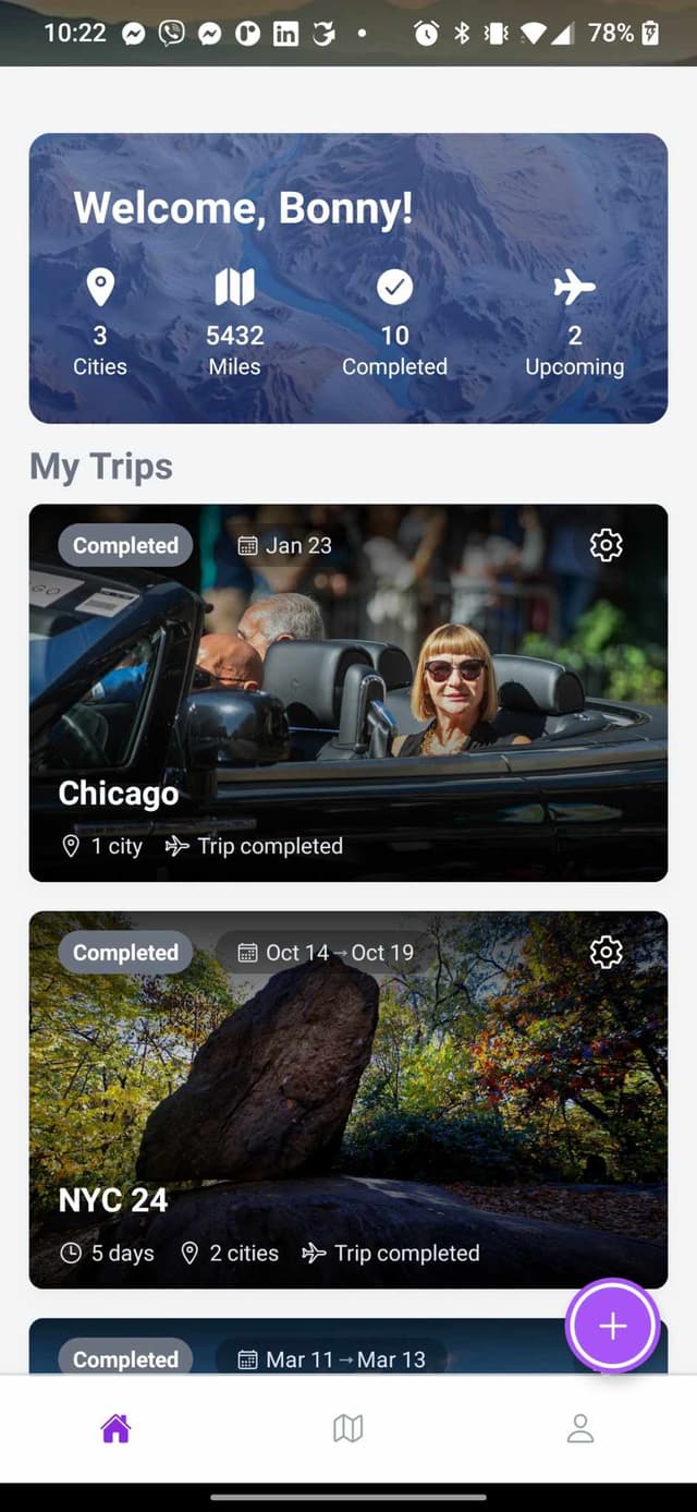 Tripsly App Screenshot 1