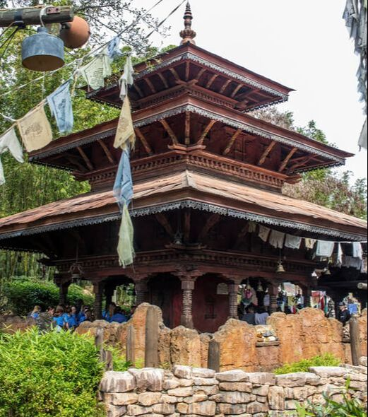 Temple pathways at Animal Kingdom